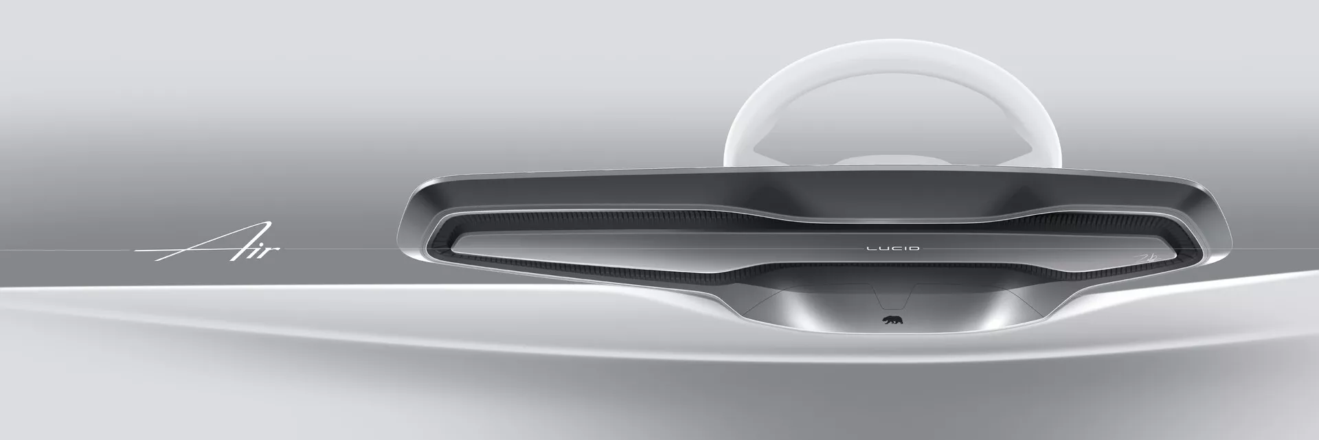La berline électrique de luxe de première génération Lucid Air 2022 présente un design élégant et une technologie avancée